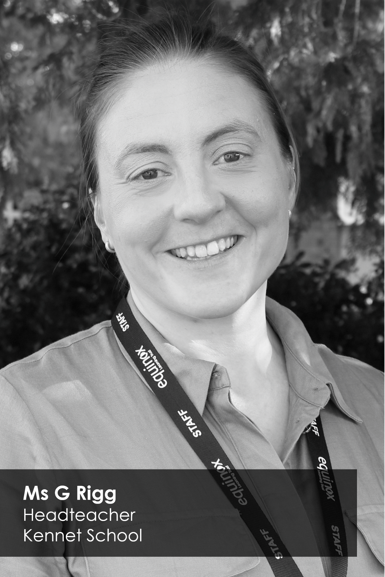 Portrait of Ms G Rigg, Headteacher of Kennet School, Equinox Learning Trust