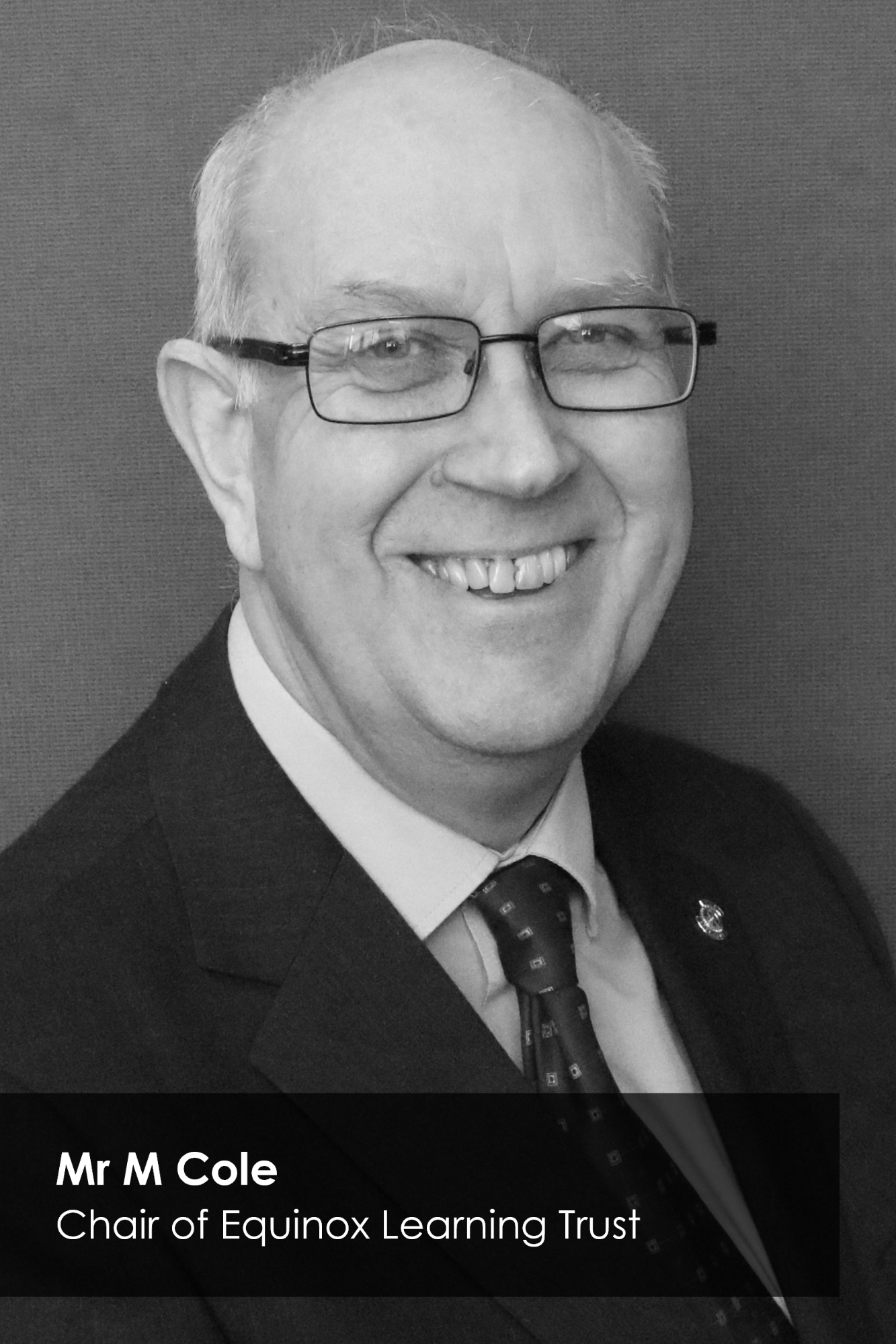 Portrait of Mr. Mike Cole, Chair of Trustees for Equinox Learning Trust