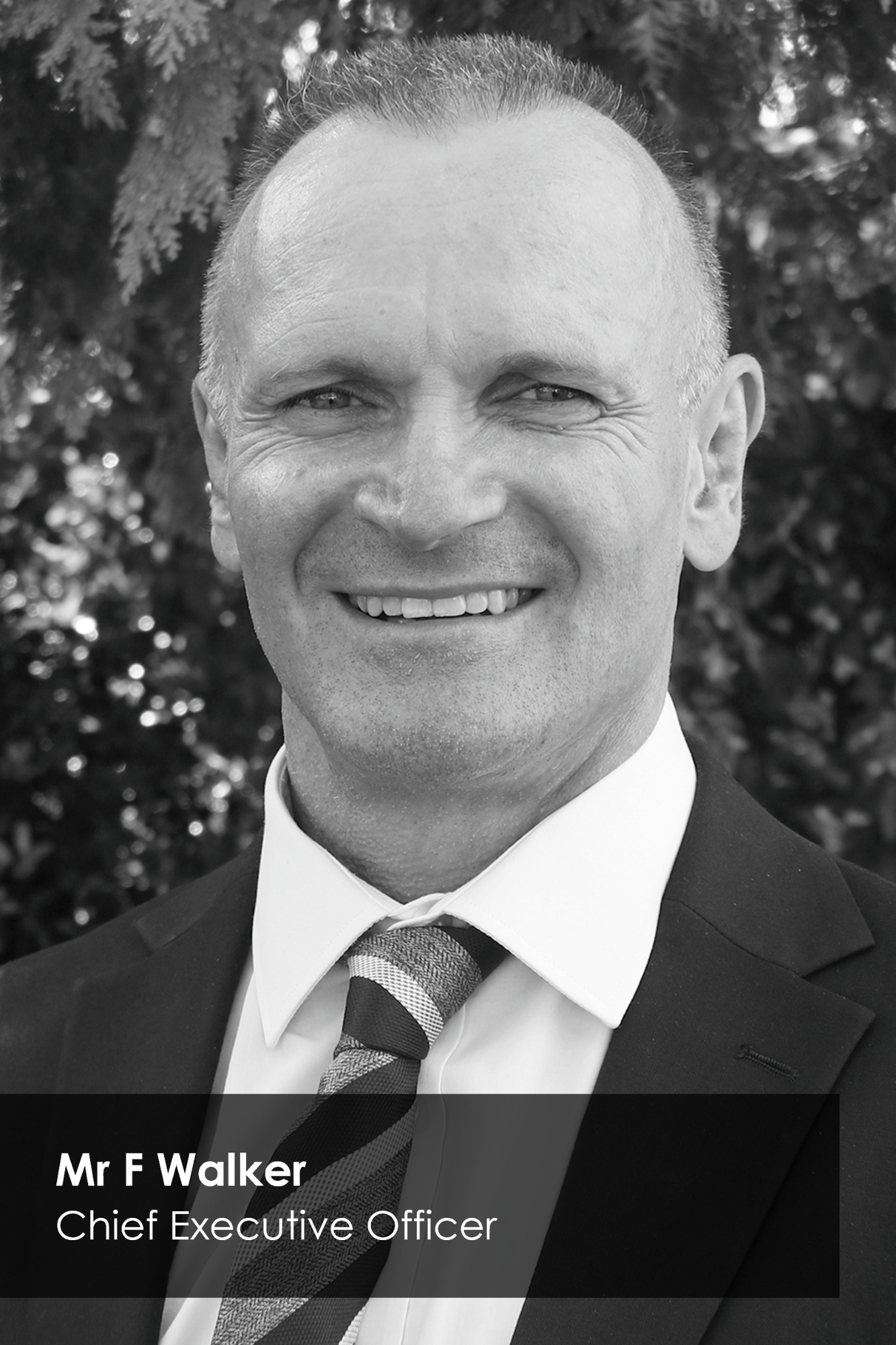 Portrait of Mr F Walker, CEO of Equinox Learning Trust