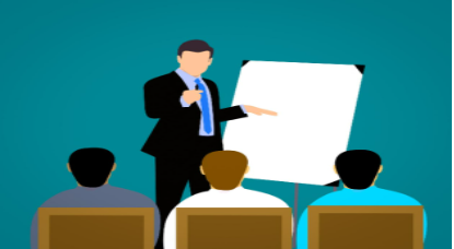 Illustration of person teaching