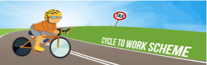Illustration of person cycling